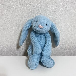 Jellycat Little Bashful Aqua Bunny Rabbit Plush Stuffed Animal Blue 8"
